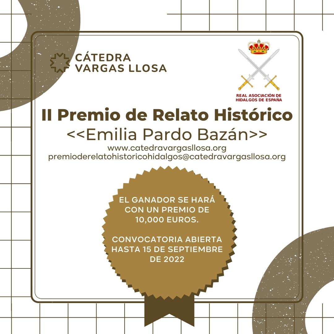 Premio de relato histórico  «Emilia Pardo Bazán» Premio 10.000 Euros
